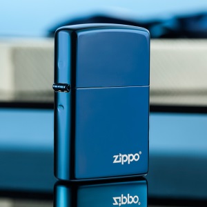 之宝(Zippo)打火机 蓝宝商标 PVD浸染彩印20446ZL