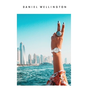 丹尼尔惠灵顿 (DanielWellington) 手表DW女表32mm金色边白盘白皮带女士手表学生手表