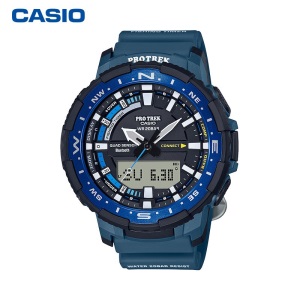 卡西欧（CASIO）手表 PROTREK 男士太阳能登山户外指南针运动手表 电波石英表