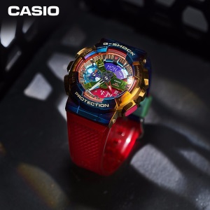卡西欧（CASIO）手表 G-SHOCK 火山雷主题款 防震防磁防水自动LED照明运动男士手表