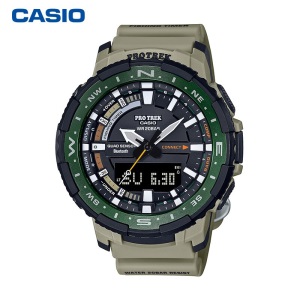 卡西欧（CASIO）手表 PROTREK登山系列户外蓝牙连接四重感应多功能运动男表